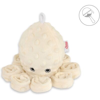 Bobono Peluche Pieuvre Pour Enfants Avec Hochet - Crème - Publicité Bobono Peluche Pieuvre Pour Enfants Avec Hochet - Crème - Publicité