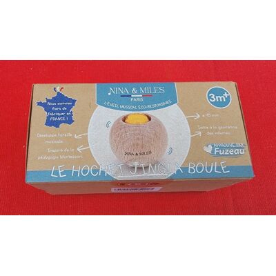Le Hochet Jingla Boule - Nina & Miles - Made In France - Neuf New - Publicité Le Hochet Jingla Boule - Nina & Miles - Made In France - Neuf New - Publicité