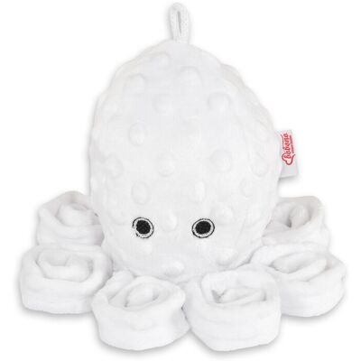 Bobono Peluche Pieuvre Pour Enfants Avec Hochet - Blanche - Publicité Bobono Peluche Pieuvre Pour Enfants Avec Hochet - Blanche - Publicité