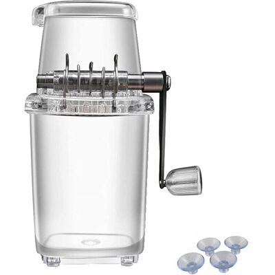 1x(Broyeur À Glace Manuel Rotatif Broyeur À Glace Cocktails Machine G9356 - Publicité 1x(Broyeur À Glace Manuel Rotatif Broyeur À Glace Cocktails Machine G9356 - Publicité
