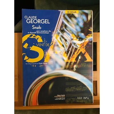 C. Georgel Snab Saxophone Alto Dispositif Électroacoustique Partition Cd Leduc - Publicité C. Georgel Snab Saxophone Alto Dispositif Électroacoustique Partition Cd Leduc - Publicité