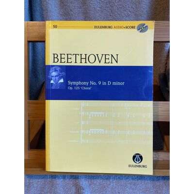Ludwig Van Beethoven Symphonie N°9 Partition De Poche Eulenburg Audio Score N°50 - Publicité Ludwig Van Beethoven Symphonie N°9 Partition De Poche Eulenburg Audio Score N°50 - Publicité