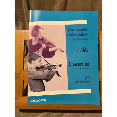 H. Sitt Concertino Pour Violon Et Piano En La Mineur Opus 70 Partition Bosworth - Publicité H. Sitt Concertino Pour Violon Et Piano En La Mineur Opus 70 Partition Bosworth - Publicité