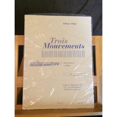 Jehan Alain Trois Mouvements Pour Flûte Et Piano Partition Éditions Leduc - Publicité Jehan Alain Trois Mouvements Pour Flûte Et Piano Partition Éditions Leduc - Publicité