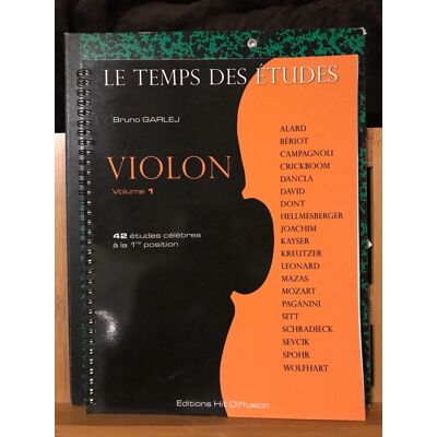 Bruno Garlej Le Temps Des Études Violon Volume 1 Méthode Hit Diffusion - Publicité Bruno Garlej Le Temps Des Études Violon Volume 1 Méthode Hit Diffusion - Publicité