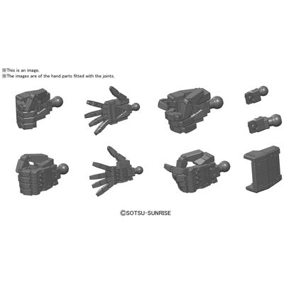 Bandai Model Kit Builders Pièces Hd Hand 01 Efsf Grey1/144 Accessoires - Publicité Bandai Model Kit Builders Pièces Hd Hand 01 Efsf Grey1/144 Accessoires - Publicité