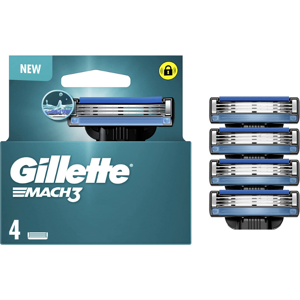 Pack 4 Lames Gillette Mach3 Recharge Rasoir Rasage Gilette Mach 3 Match3 Match* - Publicité Pack 4 Lames Gillette Mach3 Recharge Rasoir Rasage Gilette Mach 3 Match3 Match* - Publicité