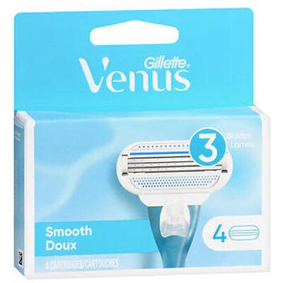 Gillette Venus Smooth Lames De Recharge, 4 Pièces - Publicité Gillette Venus Smooth Lames De Recharge, 4 Pièces - Publicité