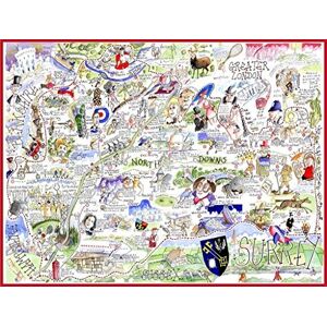 ALL JIGSAW PUZZLES - Map Of Surrey - 1000 Piece - Puzzle - Publicité ALL JIGSAW PUZZLES - Map Of Surrey - 1000 Piece - Puzzle - Publicité