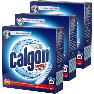 Calgon - 3 En1 - Poudre - Desincrustant - Nettoyant - Publicité Calgon - 3 En1 - Poudre - Desincrustant - Nettoyant - Publicité