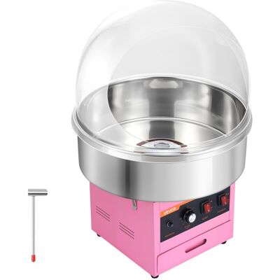 Vevor Machine À Barbe À Papa Professionnelle Avec Dôme Transparent 1000 W Rose - Publicité Vevor Machine À Barbe À Papa Professionnelle Avec Dôme Transparent 1000 W Rose - Publicité