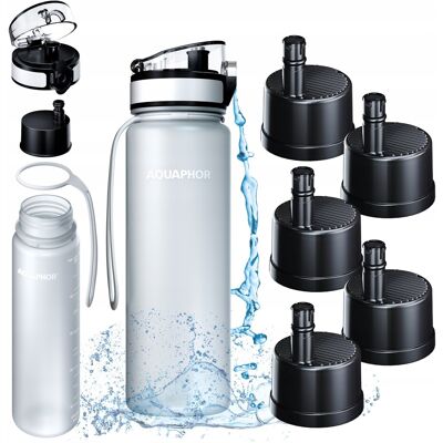 Sans Marque Wasserfilterflasche Aquaphor City Weiß 0,5l Für Schule, Vorlesung, Universität - Publicité Sans Marque Wasserfilterflasche Aquaphor City Weiß 0,5l Für Schule, Vorlesung, Universität - Publicité