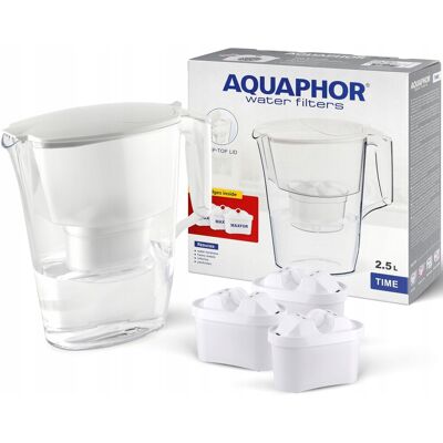 Sans Marque Aquaphor Time Filterkrug 2,5 L + 1 Filter, Weiß - Publicité Sans Marque Aquaphor Time Filterkrug 2,5 L + 1 Filter, Weiß - Publicité