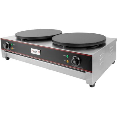 Sans Marque Machine À Crêpes Mega-M 2x3000w Double N - Publicité Sans Marque Machine À Crêpes Mega-M 2x3000w Double N - Publicité