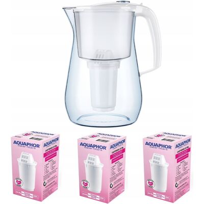 Sans Marque Filterkrug Aquaphor Provence 4,2 L + 3 Filter, Weiß - Publicité Sans Marque Filterkrug Aquaphor Provence 4,2 L + 3 Filter, Weiß - Publicité
