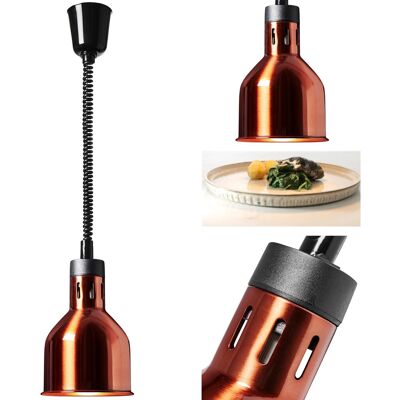 Royal Catering Lampe Chauffante Infrarouge Pour Aliments, Suspension, Laiton, Diamètre 17,5 Cm, - Publicité Royal Catering Lampe Chauffante Infrarouge Pour Aliments, Suspension, Laiton, Diamètre 17,5 Cm, - Publicité