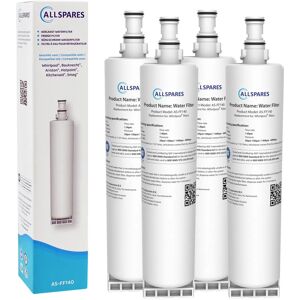 Allspares Filtre À Eau (4 Pcs.) Pour Réfrigérateur Adapté Pour Whirlpool Bauknec - Publicité Allspares Filtre À Eau (4 Pcs.) Pour Réfrigérateur Adapté Pour Whirlpool Bauknec - Publicité
