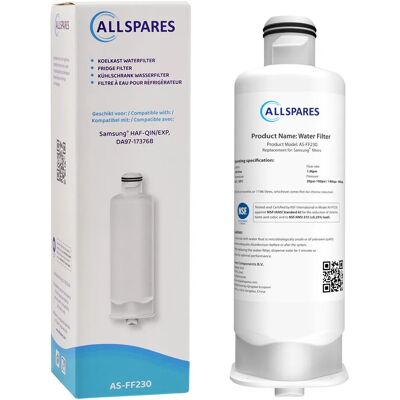 Allspares Filtre Frigo Compatible Avec Samsung Haf-Qin/exp / Da97-17376b - Publicité Allspares Filtre Frigo Compatible Avec Samsung Haf-Qin/exp / Da97-17376b - Publicité