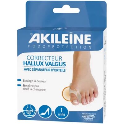 Parapharmacie en ligne > Matériel Médical > Orthopédie Akileïne Podoprotection Correcteur Hallux Valgus avec Séparateur d'Orteils - Publicité Parapharmacie en ligne > Matériel Médical > Orthopédie Akileïne Podoprotection Correcteur Hallux Valgus avec Séparateur d'Orteils - Publicité