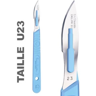 Parapharmacie en ligne > Matériel Médical > Equipement médical Bistouris stériles à usage unique Swann Morton U23 x 10 - Publicité Parapharmacie en ligne > Matériel Médical > Equipement médical Bistouris stériles à usage unique Swann Morton U23 x 10 - Publicité