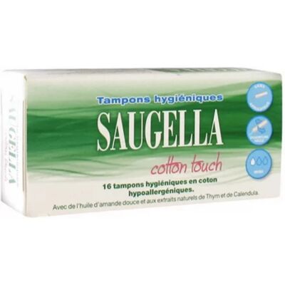 Tampons Mini Cotton Touch Saugella - Produit Hygiénique - Publicité Tampons Mini Cotton Touch Saugella - Produit Hygiénique - Publicité