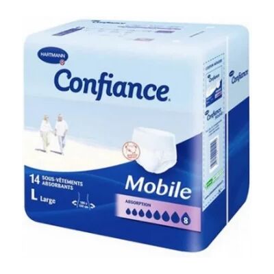 Hartmann - Confiance Mobile - Taille L - Absorption 8 gouttes - Sous-vêtements absorbants - Publicité Hartmann - Confiance Mobile - Taille L - Absorption 8 gouttes - Sous-vêtements absorbants - Publicité