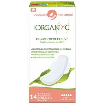 Parapharmacie en ligne > Hygiène & Premiers soins > Produits d'hygiène intime > Protections hygiéniques > Serviettes et culottes lavables Organyc Douceur Maternité Flux Extra Serviettes Hygiéniques x 14 - Publicité Parapharmacie en ligne > Hygiène & Premiers soins > Produits d'hygiène intime > Protections hygiéniques > Serviettes et culottes lavables Organyc Douceur Maternité Flux Extra Serviettes Hygiéniques x 14 - Publicité