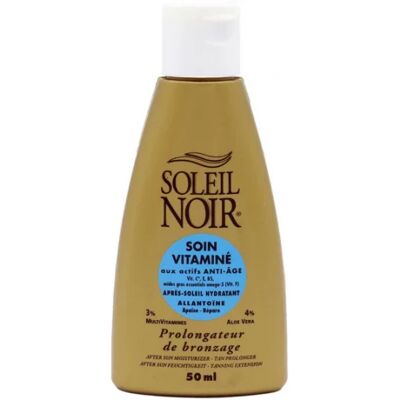 Parapharmacie en ligne > Beauté & Soins > Produits solaires > Produits après-soleil Soleil Noir Soin Vitaminé Après-Soleil Hydratant 50 ml - Publicité Parapharmacie en ligne > Beauté & Soins > Produits solaires > Produits après-soleil Soleil Noir Soin Vitaminé Après-Soleil Hydratant 50 ml - Publicité