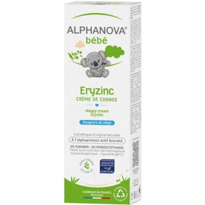 Parapharmacie en ligne > Bébé & Maman > Soins bébé > Change pour bébé Alphanova Bébé Eryzinc Crème pour le Change 75 ml - Publicité Parapharmacie en ligne > Bébé & Maman > Soins bébé > Change pour bébé Alphanova Bébé Eryzinc Crème pour le Change 75 ml - Publicité