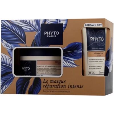 Parapharmacie en ligne > Beauté & Soins > Soins des cheveux > Masques et après-shampooings Phyto Réparation Masque Réparation Intense 200 ml + Shampooing Réparateur 50 ml Offert - Publicité Parapharmacie en ligne > Beauté & Soins > Soins des cheveux > Masques et après-shampooings Phyto Réparation Masque Réparation Intense 200 ml + Shampooing Réparateur 50 ml Offert - Publicité