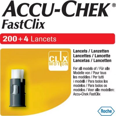 Lancettes Accu Check FastClix Boîte 204 - Test de glycémie - Publicité Lancettes Accu Check FastClix Boîte 204 - Test de glycémie - Publicité