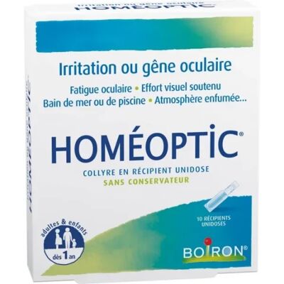 Médicaments sans ordonnance > Homéopathie Homeoptic x 10 - Publicité Médicaments sans ordonnance > Homéopathie Homeoptic x 10 - Publicité