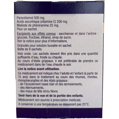 Médicaments sans ordonnance > Médicaments contre les douleurs et la fièvre > Médicaments contre l'état grippal Fervex Adultes x 8 - Publicité Médicaments sans ordonnance > Médicaments contre les douleurs et la fièvre > Médicaments contre l'état grippal Fervex Adultes x 8 - Publicité