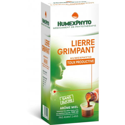Médicaments sans ordonnance > Médicaments contre les maux de gorge et la toux > Médicaments contre la toux Humexphyto Lierre Grimpant Sans Sucre 100 ml - Publicité Médicaments sans ordonnance > Médicaments contre les maux de gorge et la toux > Médicaments contre la toux Humexphyto Lierre Grimpant Sans Sucre 100 ml - Publicité