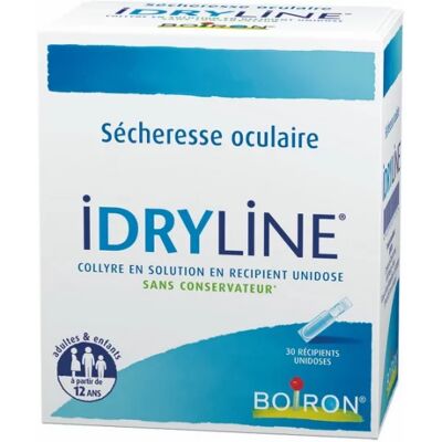 Gouttes Ophtalmiques Boiron Idryline - Soulagement de la Sécheresse - 30 Unités - Publicité Gouttes Ophtalmiques Boiron Idryline - Soulagement de la Sécheresse - 30 Unités - Publicité