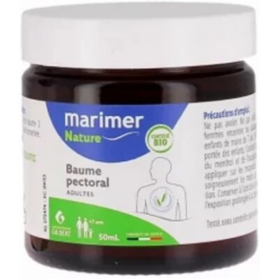 Baume Pectoral Bio Marimer - 50ml pour Adultes - Publicité Baume Pectoral Bio Marimer - 50ml pour Adultes - Publicité