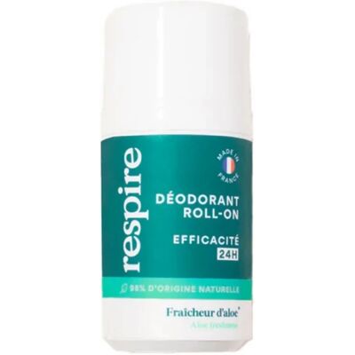 Respire Déodorant Roll-On Fraîcheur d'Aloe - Publicité Respire Déodorant Roll-On Fraîcheur d'Aloe - Publicité