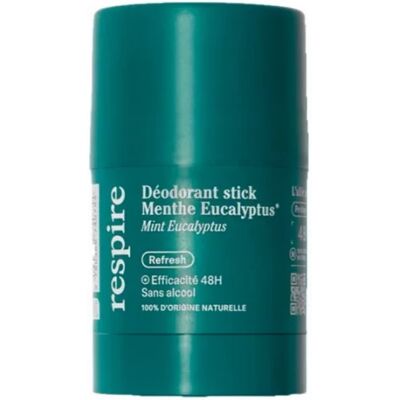 Respire Déodorant Stick Menthe Eucalyptus Bio 50g - Publicité Respire Déodorant Stick Menthe Eucalyptus Bio 50g - Publicité