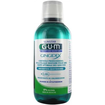 Parapharmacie en ligne > Hygiène & Premiers soins > Soins bucco-dentaires > Bains de bouche GUM Gingidex Bain de Bouche Sans Alcool 300 ml - Publicité Parapharmacie en ligne > Hygiène & Premiers soins > Soins bucco-dentaires > Bains de bouche GUM Gingidex Bain de Bouche Sans Alcool 300 ml - Publicité