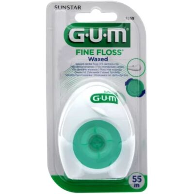 Fil Dentaire Fin Ciré GUM - 55m - Publicité Fil Dentaire Fin Ciré GUM - 55m - Publicité
