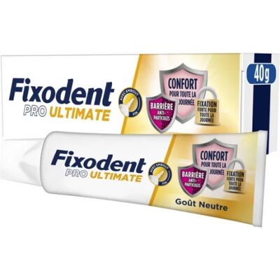 Parapharmacie en ligne > Hygiène & Premiers soins > Soins bucco-dentaires > Soins des gencives et des dents Fixodent Pro Ultimate Crème Adhésive Pour Prothèses Totales & Partielles - Publicité Parapharmacie en ligne > Hygiène & Premiers soins > Soins bucco-dentaires > Soins des gencives et des dents Fixodent Pro Ultimate Crème Adhésive Pour Prothèses Totales & Partielles - Publicité
