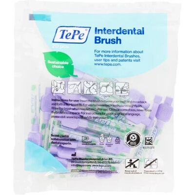 Brosse interdental TEPE Violet 1,1 mm - Brosse interdentaire - Publicité Brosse interdental TEPE Violet 1,1 mm - Brosse interdentaire - Publicité
