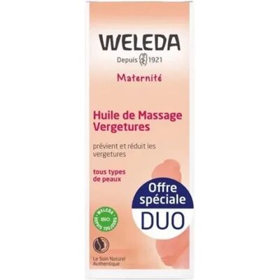 Parapharmacie en ligne > Bébé & Maman > Produits pour maman > Produits de soins du corps maman Weleda Maternité Huile de Massage Vergetures Flacon-Pompe 2 x 100 ml - Publicité Parapharmacie en ligne > Bébé & Maman > Produits pour maman > Produits de soins du corps maman Weleda Maternité Huile de Massage Vergetures Flacon-Pompe 2 x 100 ml - Publicité