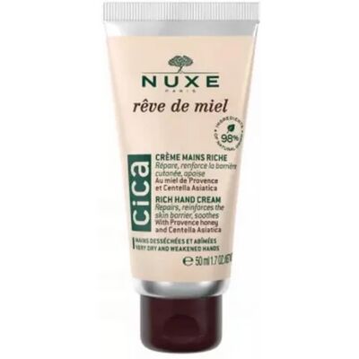 Nuxe - Rêve de Miel Cica Rich Hand Cream - Crème nourrissante mains 50 ml - Publicité Nuxe - Rêve de Miel Cica Rich Hand Cream - Crème nourrissante mains 50 ml - Publicité