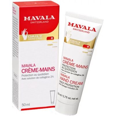 Crème Mains Mavala au Collagène - Hydratante et Protectrice - Publicité Crème Mains Mavala au Collagène - Hydratante et Protectrice - Publicité
