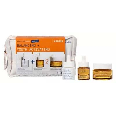 Parapharmacie en ligne > Beauté & Soins > Produits de soins du corps > Soins anti-âge Korres Pin Noir Trousse Équilibrer + Activateur Jeunesse - Publicité Parapharmacie en ligne > Beauté & Soins > Produits de soins du corps > Soins anti-âge Korres Pin Noir Trousse Équilibrer + Activateur Jeunesse - Publicité