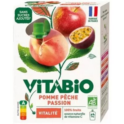 Parapharmacie en ligne > Bébé & Maman > Alimentation bébé > Repas pour bébé Vitabio Bio Gourdes 4 x 100 g - Publicité Parapharmacie en ligne > Bébé & Maman > Alimentation bébé > Repas pour bébé Vitabio Bio Gourdes 4 x 100 g - Publicité