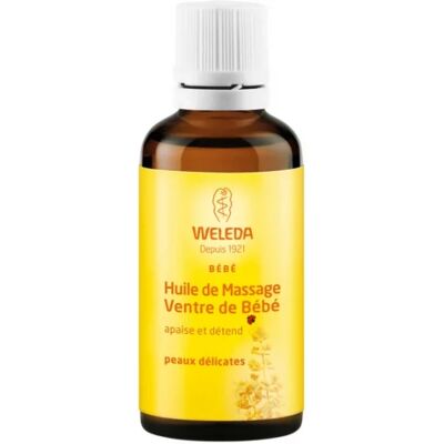 Huile de Massage Bébé Ventre Weleda - Apaisante et Relaxante - 50 ml - Publicité Huile de Massage Bébé Ventre Weleda - Apaisante et Relaxante - 50 ml - Publicité