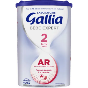 Gallia Bébé Expert AR 2 - Lait pour 6-12 mois - Usage médical - Publicité Gallia Bébé Expert AR 2 - Lait pour 6-12 mois - Usage médical - Publicité