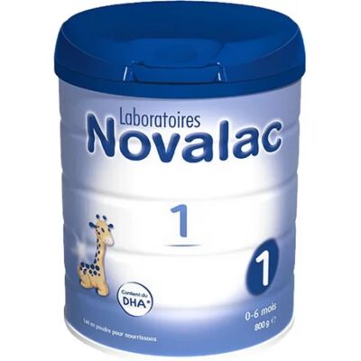 Lait pour bébé Novalac 800g - 0-6 mois - Publicité Lait pour bébé Novalac 800g - 0-6 mois - Publicité